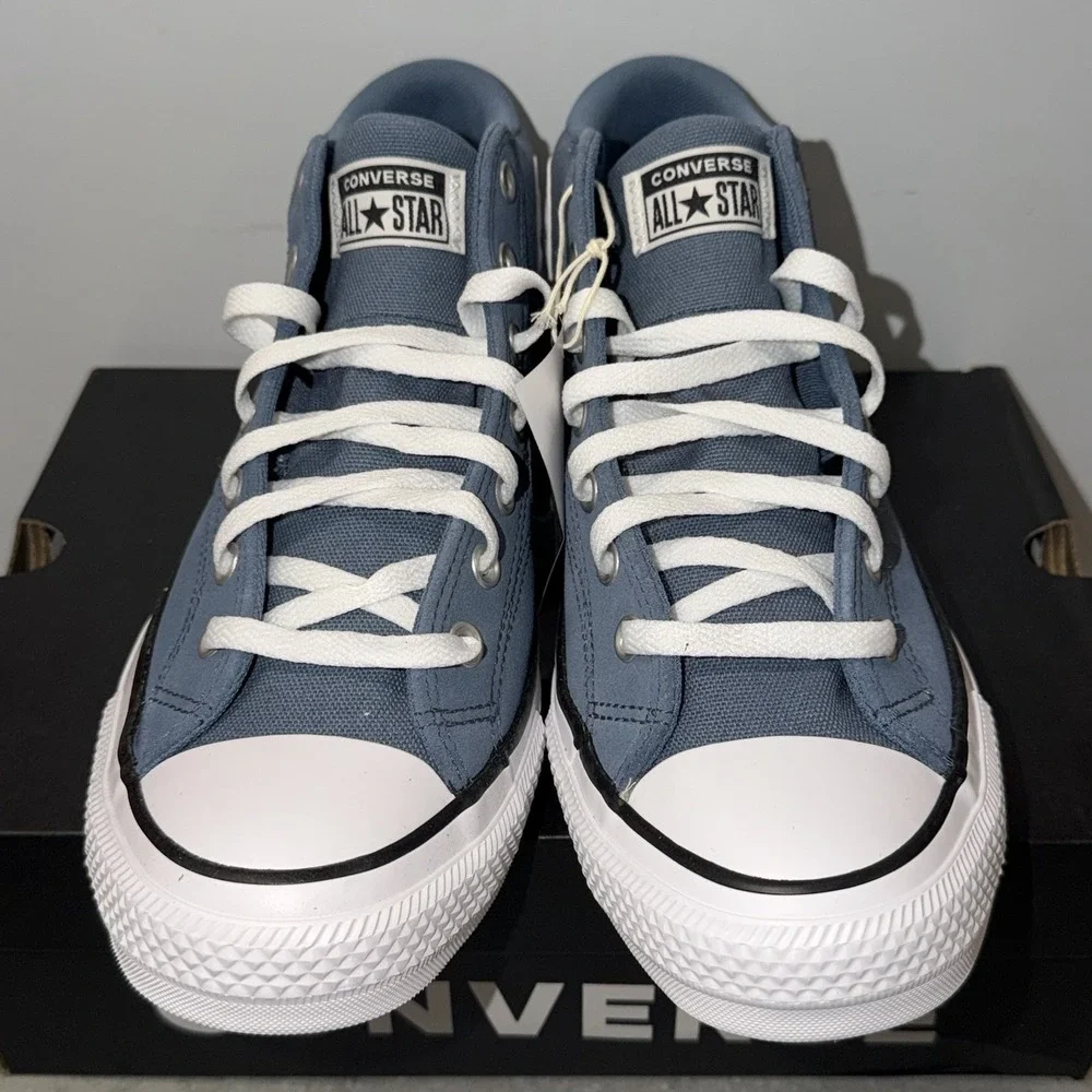 Converse CTAS Malden Street Sneakers Blue Mens Size 10 Mid Top Shoes NEW